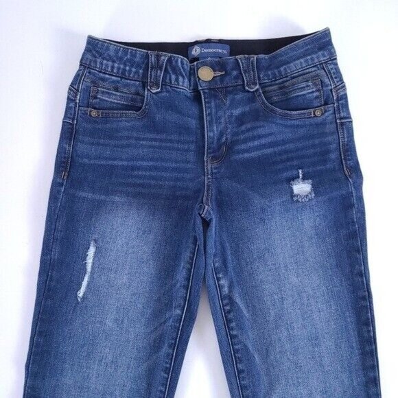 Democracy Ab Solution Distressed Slimming Skinny Jeans Size 4 - Picture 2 of 9